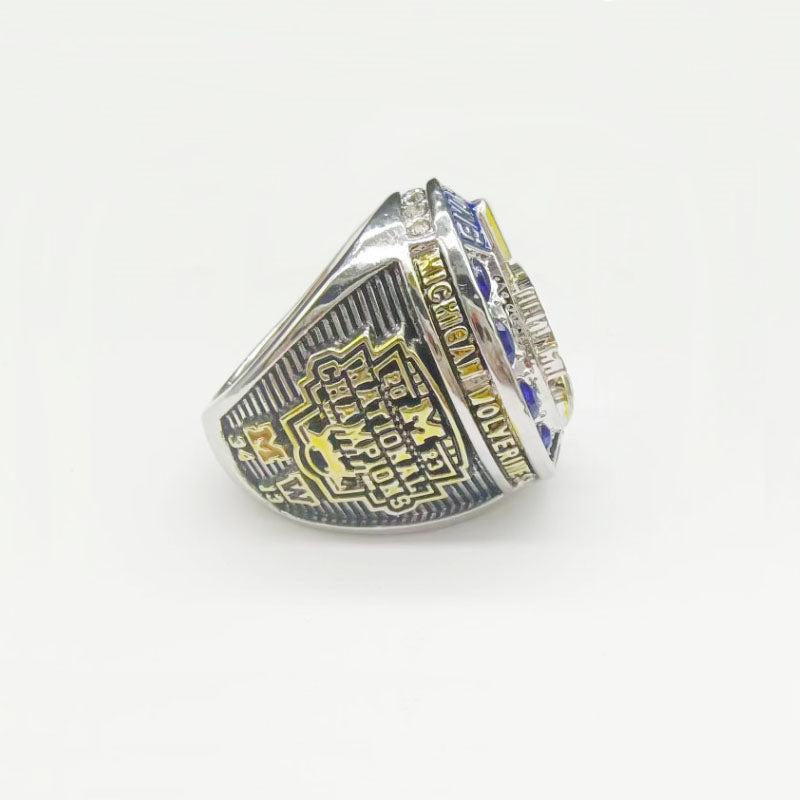 Michigan Wolverines College Football National Championship Ring (2024) - Rings For Champs, NFL rings, MLB rings, NBA rings, NHL rings, NCAA rings, Super bowl ring, Superbowl ring, Super bowl rings, Superbowl rings, Dallas Cowboys