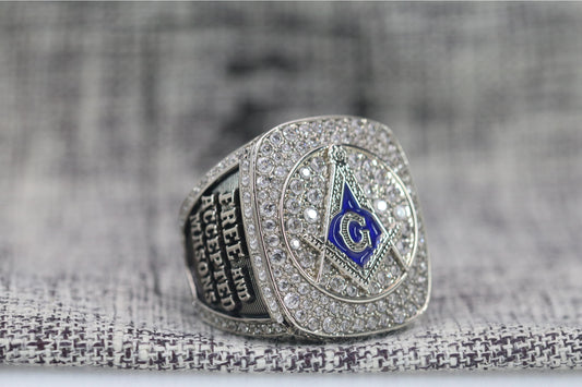 Free And Accepted Masons Ring (Eye Of The Providence) - Shine Series, Silver - Rings For Champs, NFL rings, MLB rings, NBA rings, NHL rings, NCAA rings, Super bowl ring, Superbowl ring, Super bowl rings, Superbowl rings, Dallas Cowboys