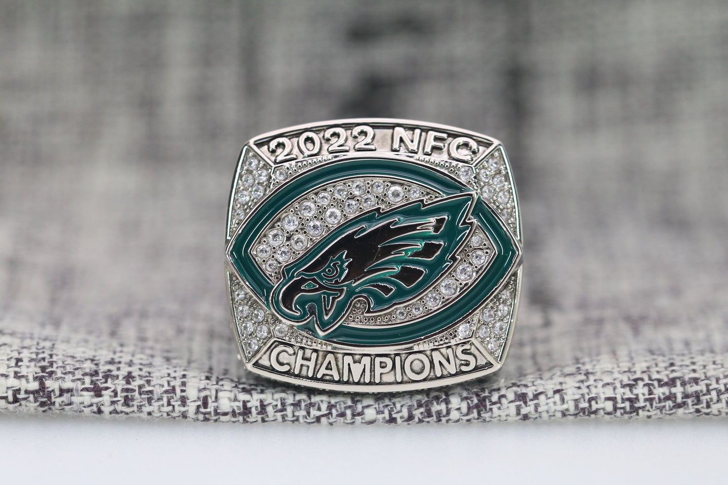 Philadelphia Eagles NFC Football Championship Ring (2022) - Premium Series - Rings For Champs, NFL rings, MLB rings, NBA rings, NHL rings, NCAA rings, Super bowl ring, Superbowl ring, Super bowl rings, Superbowl rings, Dallas Cowboys