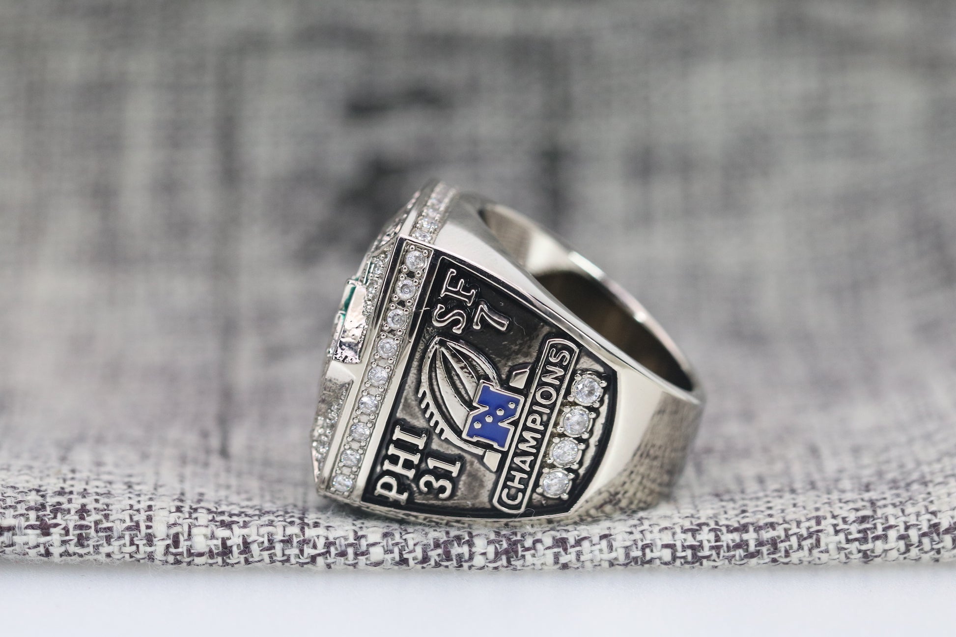 Philadelphia Eagles NFC Football Championship Ring (2022) - Premium Series - Rings For Champs, NFL rings, MLB rings, NBA rings, NHL rings, NCAA rings, Super bowl ring, Superbowl ring, Super bowl rings, Superbowl rings, Dallas Cowboys