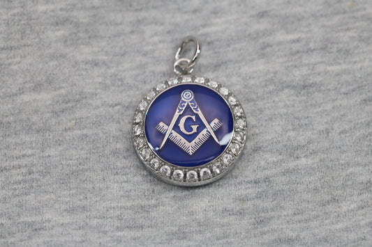 Freemasonry Masons Pendant Necklace - Classic Series, Silver - Rings For Champs, NFL rings, MLB rings, NBA rings, NHL rings, NCAA rings, Super bowl ring, Superbowl ring, Super bowl rings, Superbowl rings, Dallas Cowboys