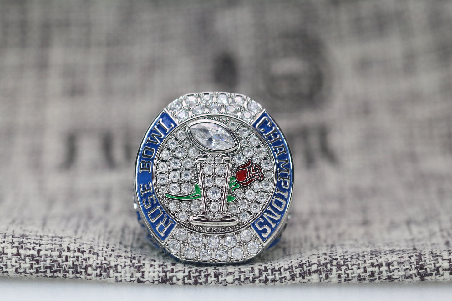 Penn State University (PSU) College Football Rose Bowl Championship Ring (2023) - Premium Series - Rings For Champs, NFL rings, MLB rings, NBA rings, NHL rings, NCAA rings, Super bowl ring, Superbowl ring, Super bowl rings, Superbowl rings, Dallas Cowboys