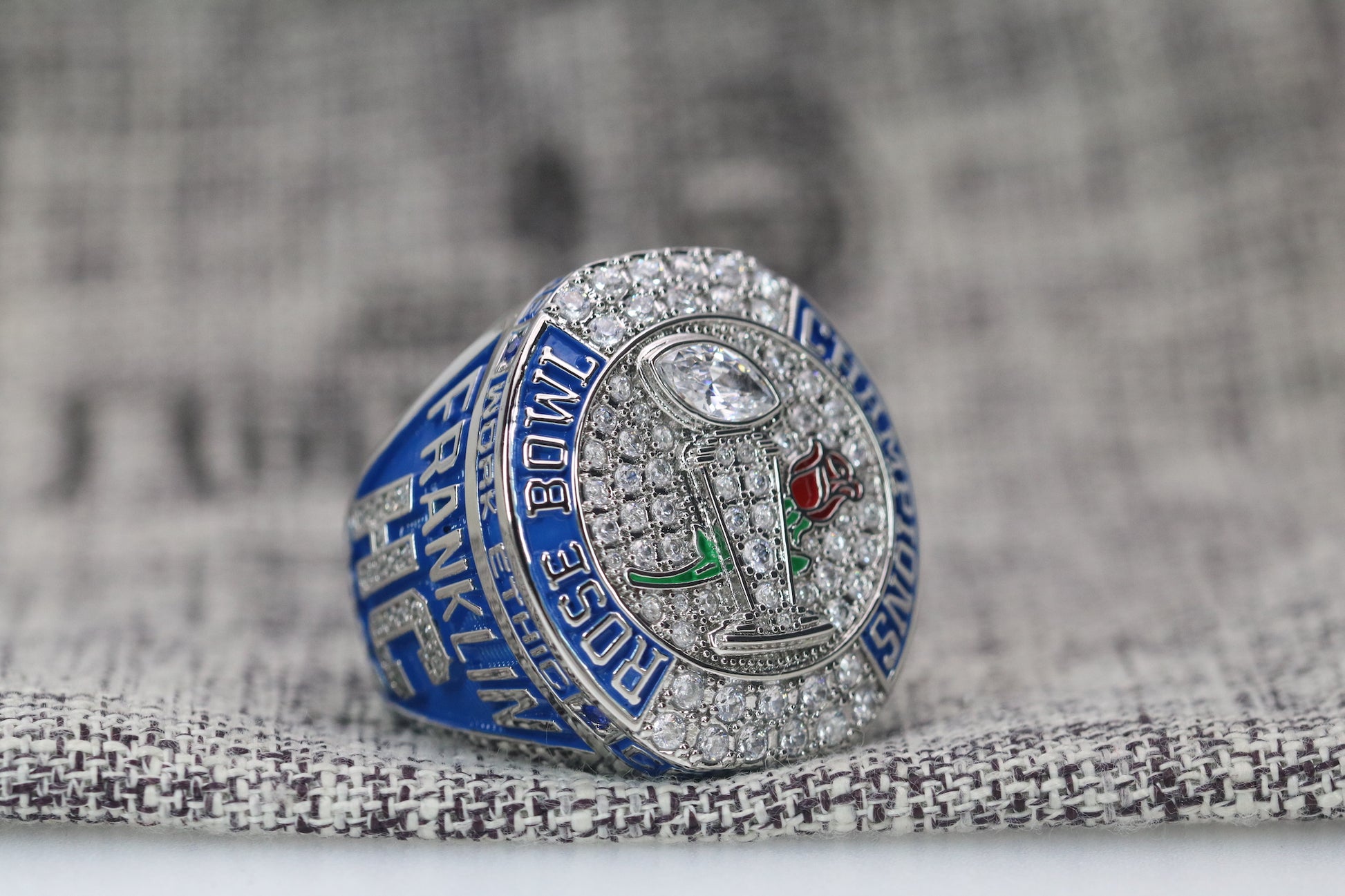 Penn State University (PSU) College Football Rose Bowl Championship Ring (2023) - Premium Series - Rings For Champs, NFL rings, MLB rings, NBA rings, NHL rings, NCAA rings, Super bowl ring, Superbowl ring, Super bowl rings, Superbowl rings, Dallas Cowboys