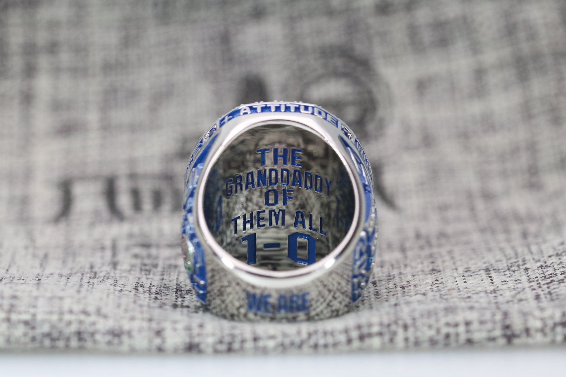 Penn State University (PSU) College Football Rose Bowl Championship Ring (2023) - Premium Series - Rings For Champs, NFL rings, MLB rings, NBA rings, NHL rings, NCAA rings, Super bowl ring, Superbowl ring, Super bowl rings, Superbowl rings, Dallas Cowboys