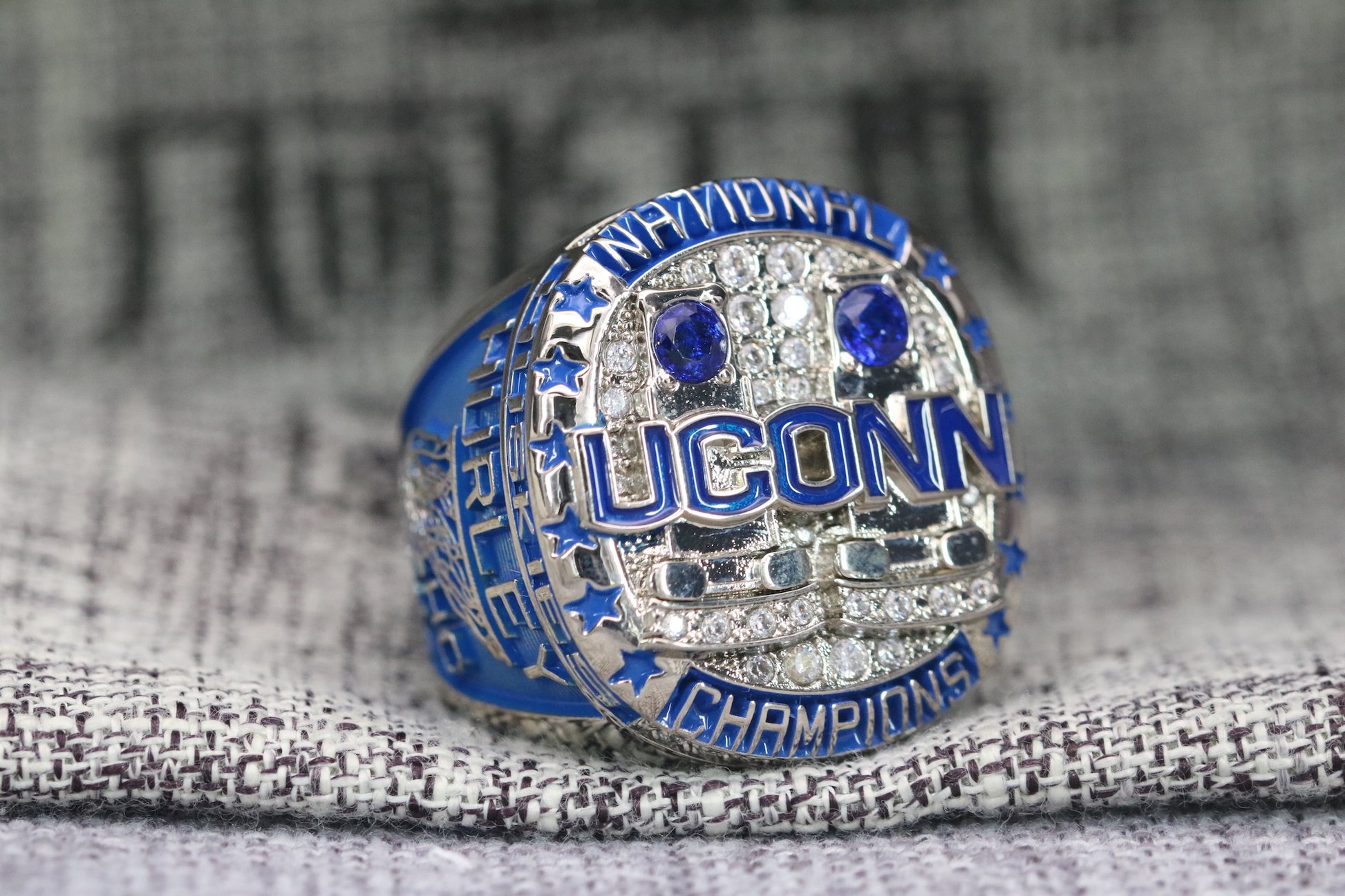 UCONN Huskies College Basketball Championship Ring (2024) - Premium Series - Rings For Champs, NFL rings, MLB rings, NBA rings, NHL rings, NCAA rings, Super bowl ring, Superbowl ring, Super bowl rings, Superbowl rings, Dallas Cowboys