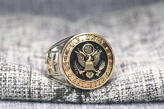 Eagle Valor Military Ring for U.S. Army Members - Premium Series - Rings For Champs, NFL rings, MLB rings, NBA rings, NHL rings, NCAA rings, Super bowl ring, Superbowl ring, Super bowl rings, Superbowl rings, Dallas Cowboys