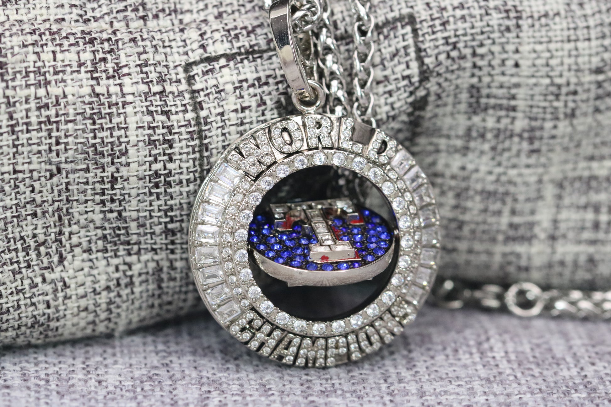 Texas Rangers World Series Pendant Necklace (2023) - Premium Series - Rings For Champs, NFL rings, MLB rings, NBA rings, NHL rings, NCAA rings, Super bowl ring, Superbowl ring, Super bowl rings, Superbowl rings, Dallas Cowboys