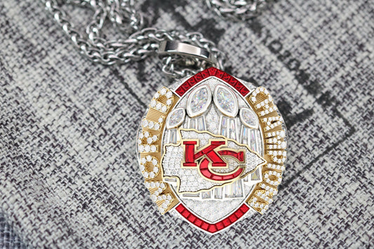 Super Bowl Pendant Necklace (2024) - Premium Series - Rings For Champs, NFL rings, MLB rings, NBA rings, NHL rings, NCAA rings, Super bowl ring, Superbowl ring, Super bowl rings, Superbowl rings, Dallas Cowboys