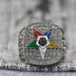 Order Of The Eastern Star Fraternity Ring (OES) - Shine Series, Silver - Rings For Champs, NFL rings, MLB rings, NBA rings, NHL rings, NCAA rings, Super bowl ring, Superbowl ring, Super bowl rings, Superbowl rings, Dallas Cowboys