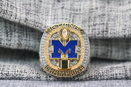 Michigan Wolverines College Football National Championship Ring (2024) - Premium Series - Rings For Champs, NFL rings, MLB rings, NBA rings, NHL rings, NCAA rings, Super bowl ring, Superbowl ring, Super bowl rings, Superbowl rings, Dallas Cowboys