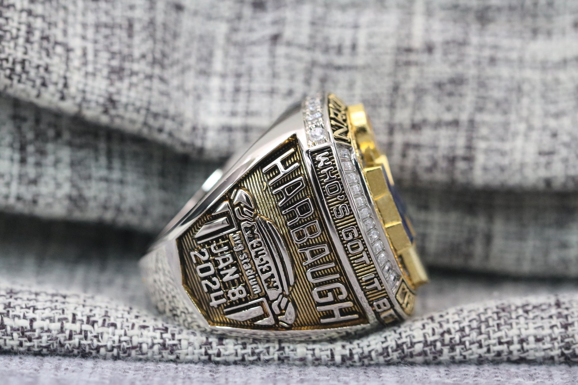 Michigan Wolverines College Football National Championship Ring (2024) - Premium Series - Rings For Champs, NFL rings, MLB rings, NBA rings, NHL rings, NCAA rings, Super bowl ring, Superbowl ring, Super bowl rings, Superbowl rings, Dallas Cowboys