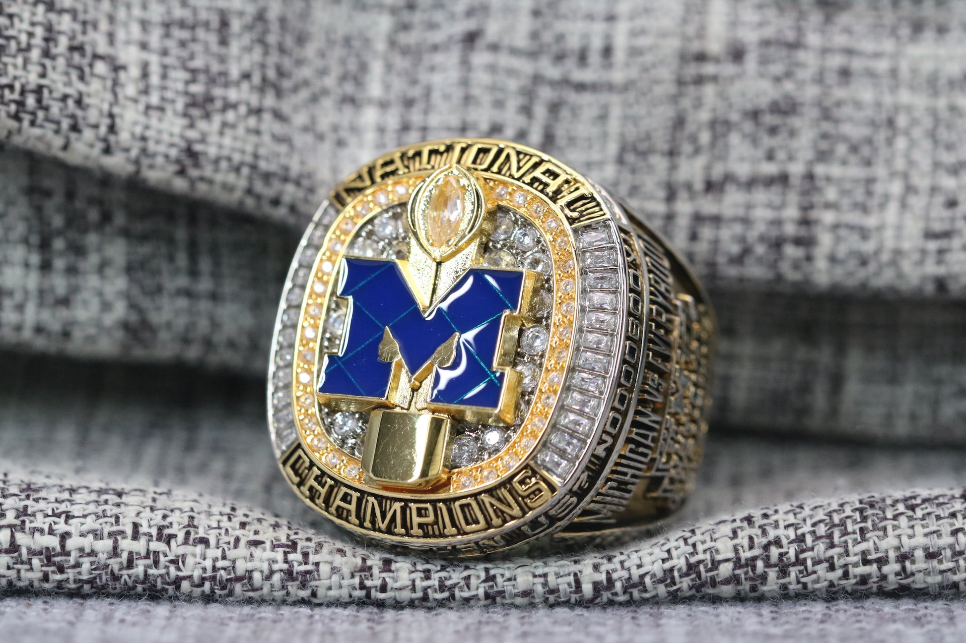 Michigan Wolverines College Football National Championship Ring (2024) - Premium Series - Rings For Champs, NFL rings, MLB rings, NBA rings, NHL rings, NCAA rings, Super bowl ring, Superbowl ring, Super bowl rings, Superbowl rings, Dallas Cowboys