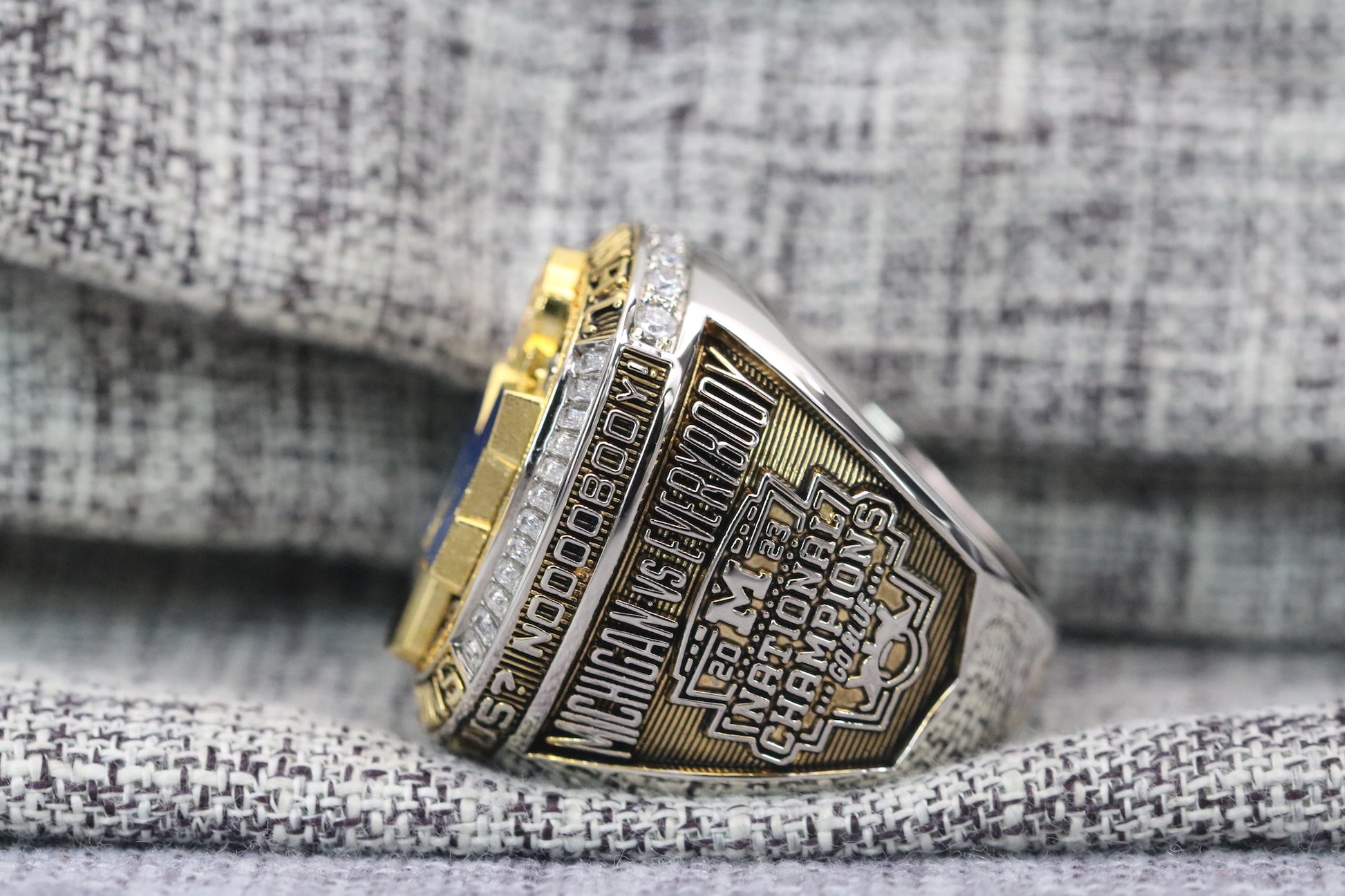 Michigan Wolverines College Football National Championship Ring (2024) - Premium Series - Rings For Champs, NFL rings, MLB rings, NBA rings, NHL rings, NCAA rings, Super bowl ring, Superbowl ring, Super bowl rings, Superbowl rings, Dallas Cowboys