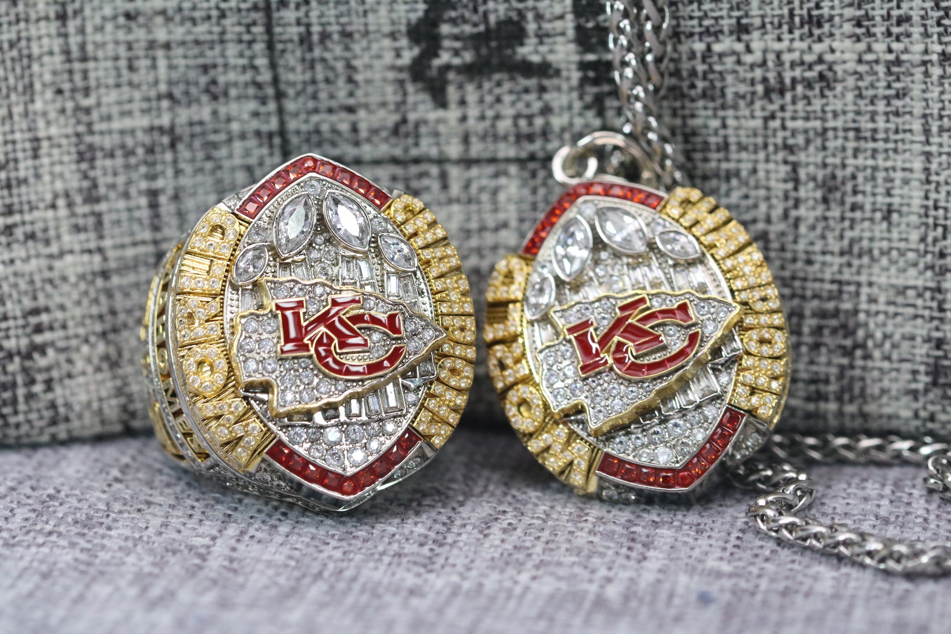 Super Bowl Pendant Necklace (2024) - Premium Series - Rings For Champs, NFL rings, MLB rings, NBA rings, NHL rings, NCAA rings, Super bowl ring, Superbowl ring, Super bowl rings, Superbowl rings, Dallas Cowboys