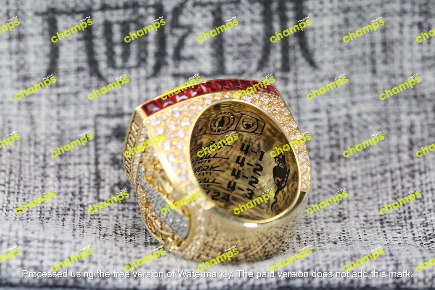 Florida Panthers Stanley Cup Championship Ring (2024) - Premium Series - Rings For Champs, NFL rings, MLB rings, NBA rings, NHL rings, NCAA rings, Super bowl ring, Superbowl ring, Super bowl rings, Superbowl rings, Dallas Cowboys