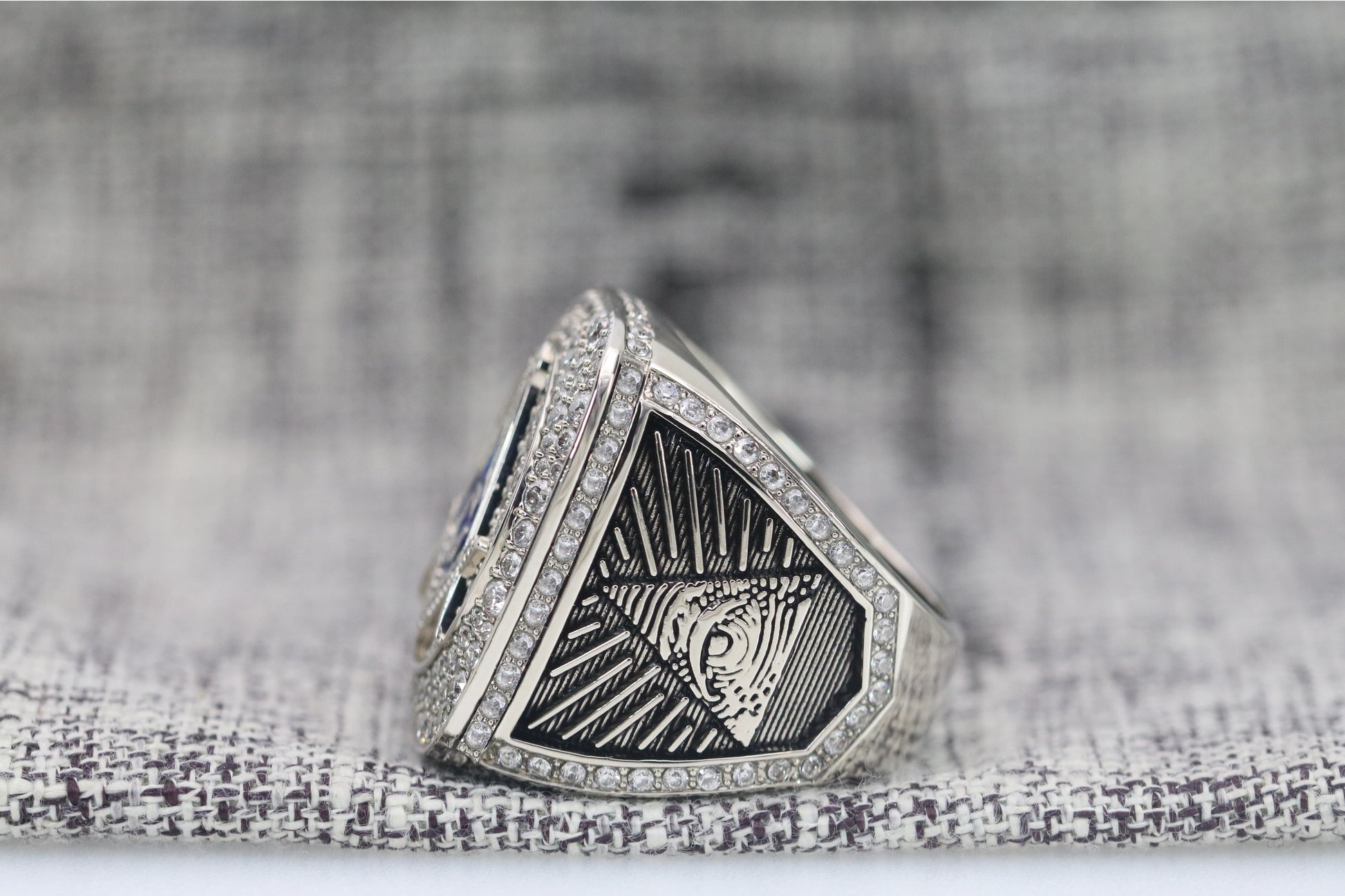 Free And Accepted Masons Ring (Eye Of The Providence) - Shine Series, Silver - Rings For Champs, NFL rings, MLB rings, NBA rings, NHL rings, NCAA rings, Super bowl ring, Superbowl ring, Super bowl rings, Superbowl rings, Dallas Cowboys