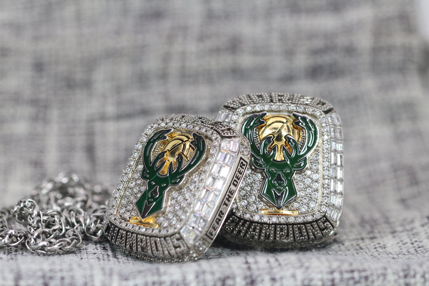 Milwaukee Bucks NBA Championship Ring and Pendant Replica Set (2021) - Premium Series - Rings For Champs, NFL rings, MLB rings, NBA rings, NHL rings, NCAA rings, Super bowl ring, Superbowl ring, Super bowl rings, Superbowl rings, Dallas Cowboys