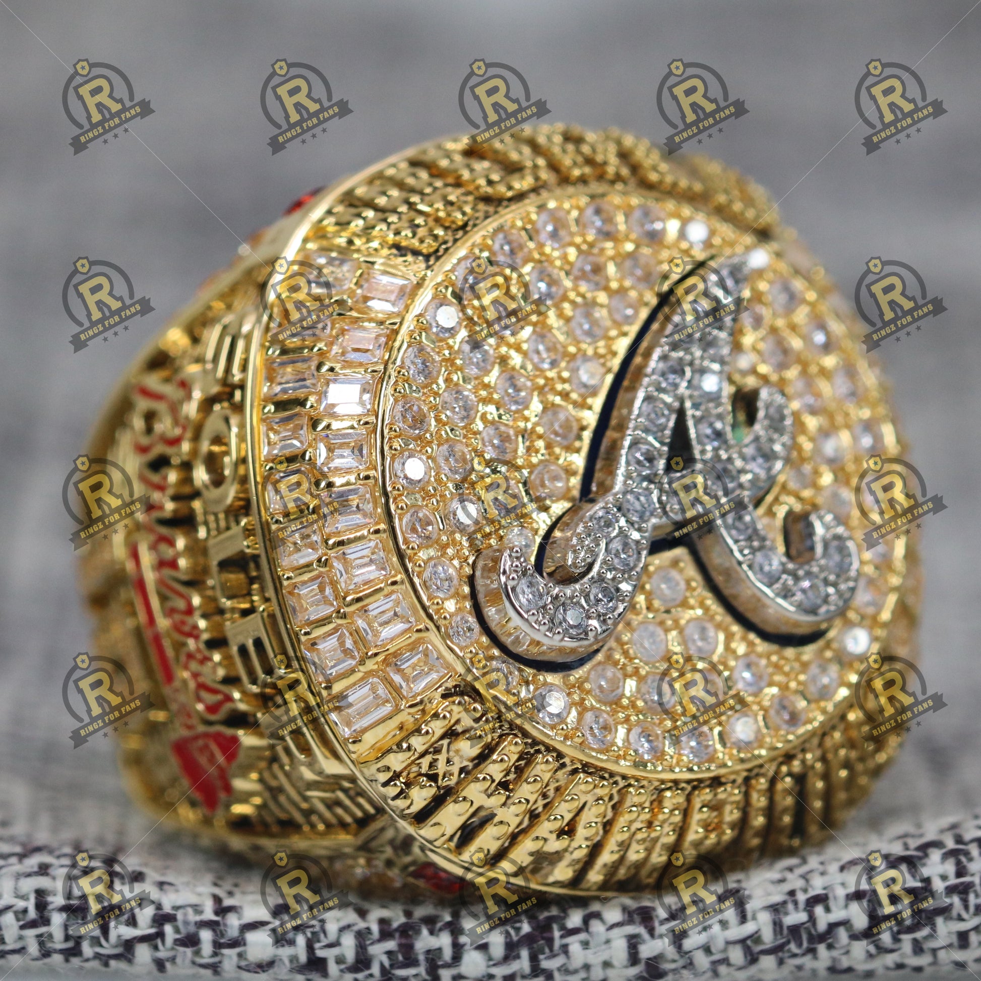 Atlanta Braves World Series Ring (2021) - Premium Series - Rings For Champs, NFL rings, MLB rings, NBA rings, NHL rings, NCAA rings, Super bowl ring, Superbowl ring, Super bowl rings, Superbowl rings, Dallas Cowboys