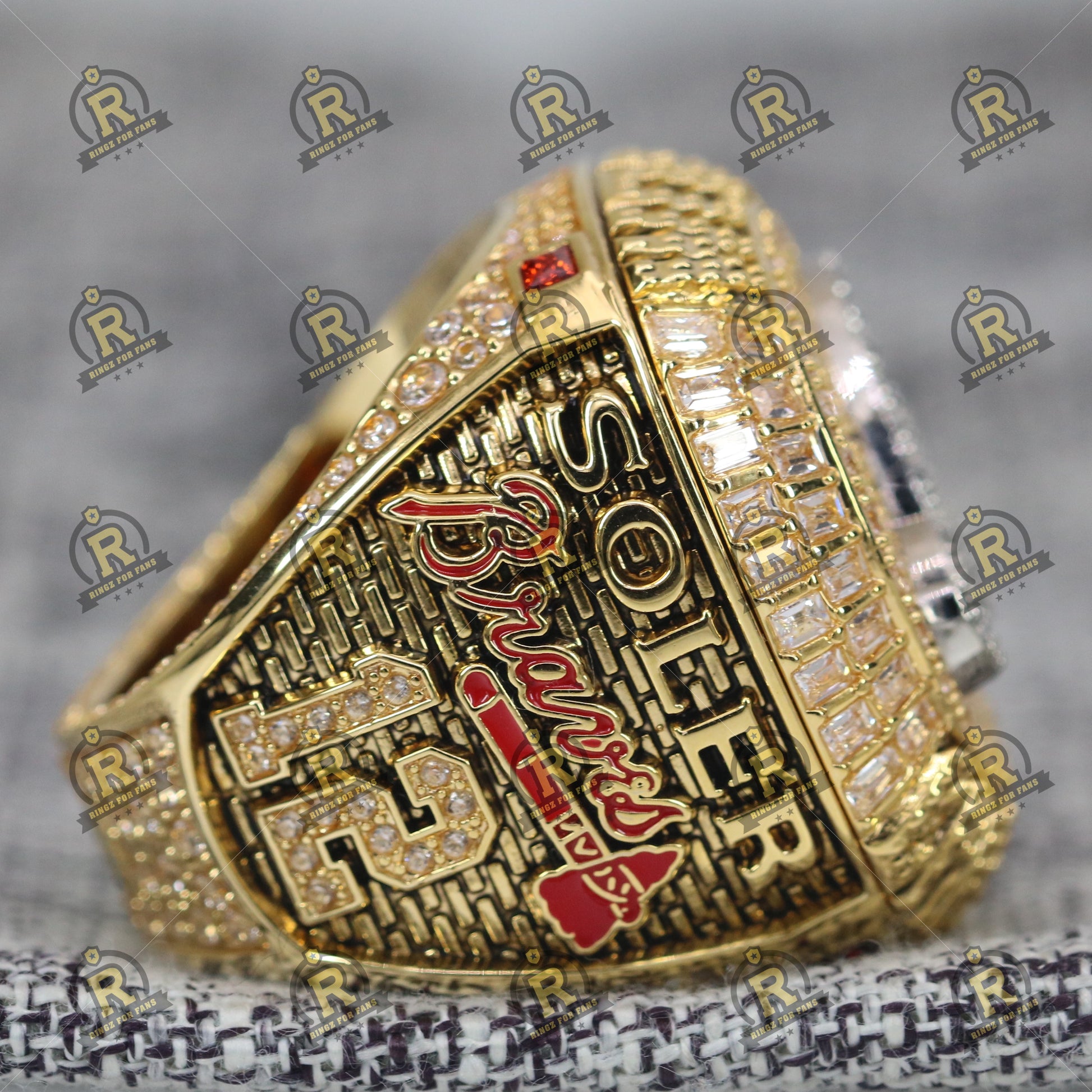 Atlanta Braves World Series Ring (2021) - Premium Series - Rings For Champs, NFL rings, MLB rings, NBA rings, NHL rings, NCAA rings, Super bowl ring, Superbowl ring, Super bowl rings, Superbowl rings, Dallas Cowboys