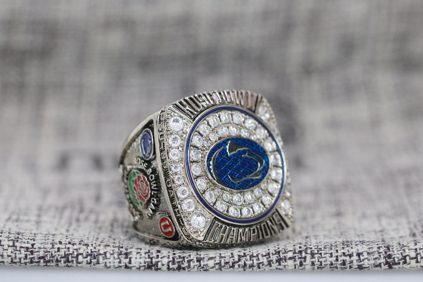 Penn State Nittany Lions College Football Rose Bowl Championship Ring (2023) - Premium Series - Rings For Champs, NFL rings, MLB rings, NBA rings, NHL rings, NCAA rings, Super bowl ring, Superbowl ring, Super bowl rings, Superbowl rings, Dallas Cowboys