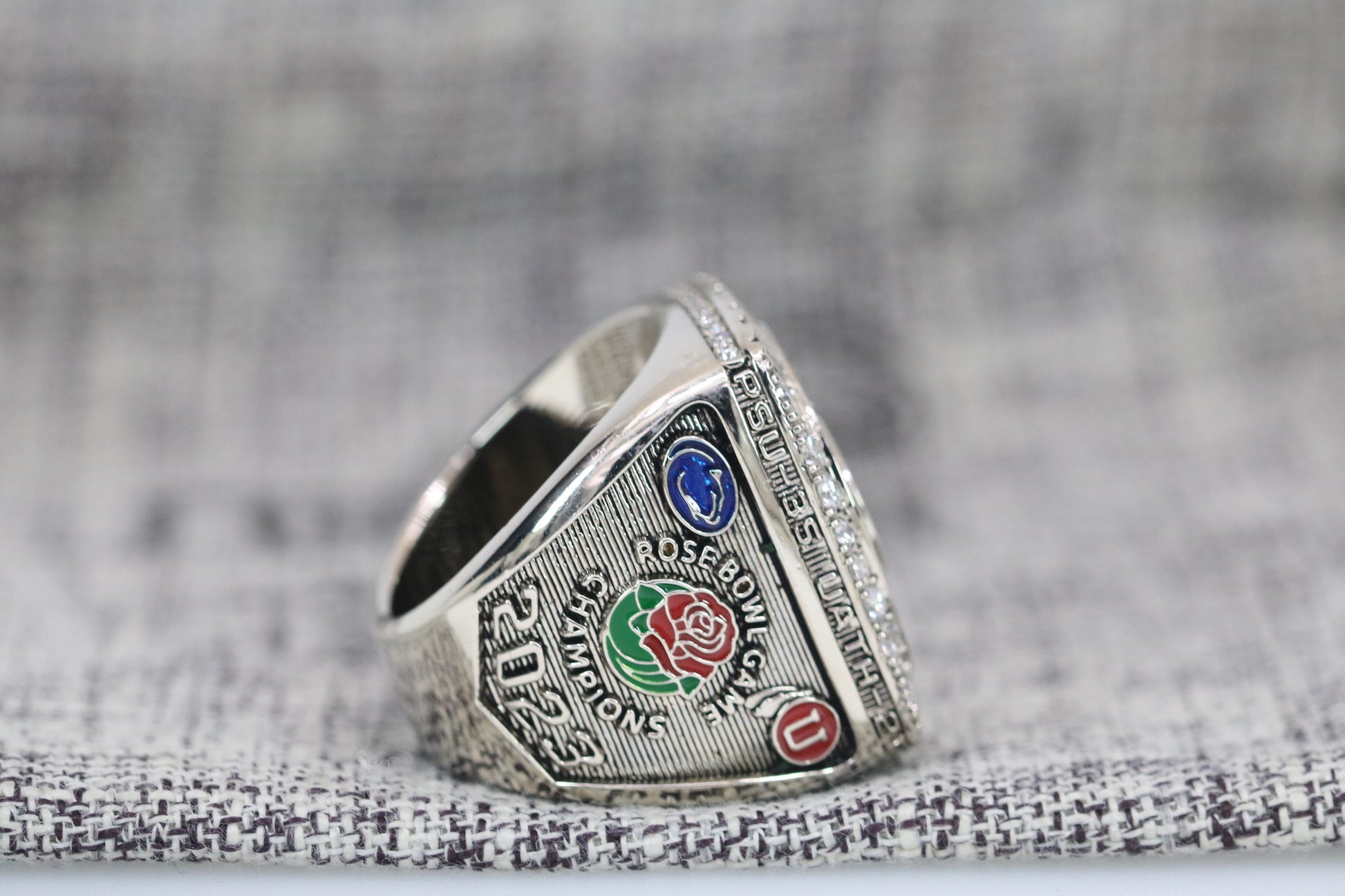 Penn State Nittany Lions College Football Rose Bowl Championship Ring (2023) - Premium Series - Rings For Champs, NFL rings, MLB rings, NBA rings, NHL rings, NCAA rings, Super bowl ring, Superbowl ring, Super bowl rings, Superbowl rings, Dallas Cowboys