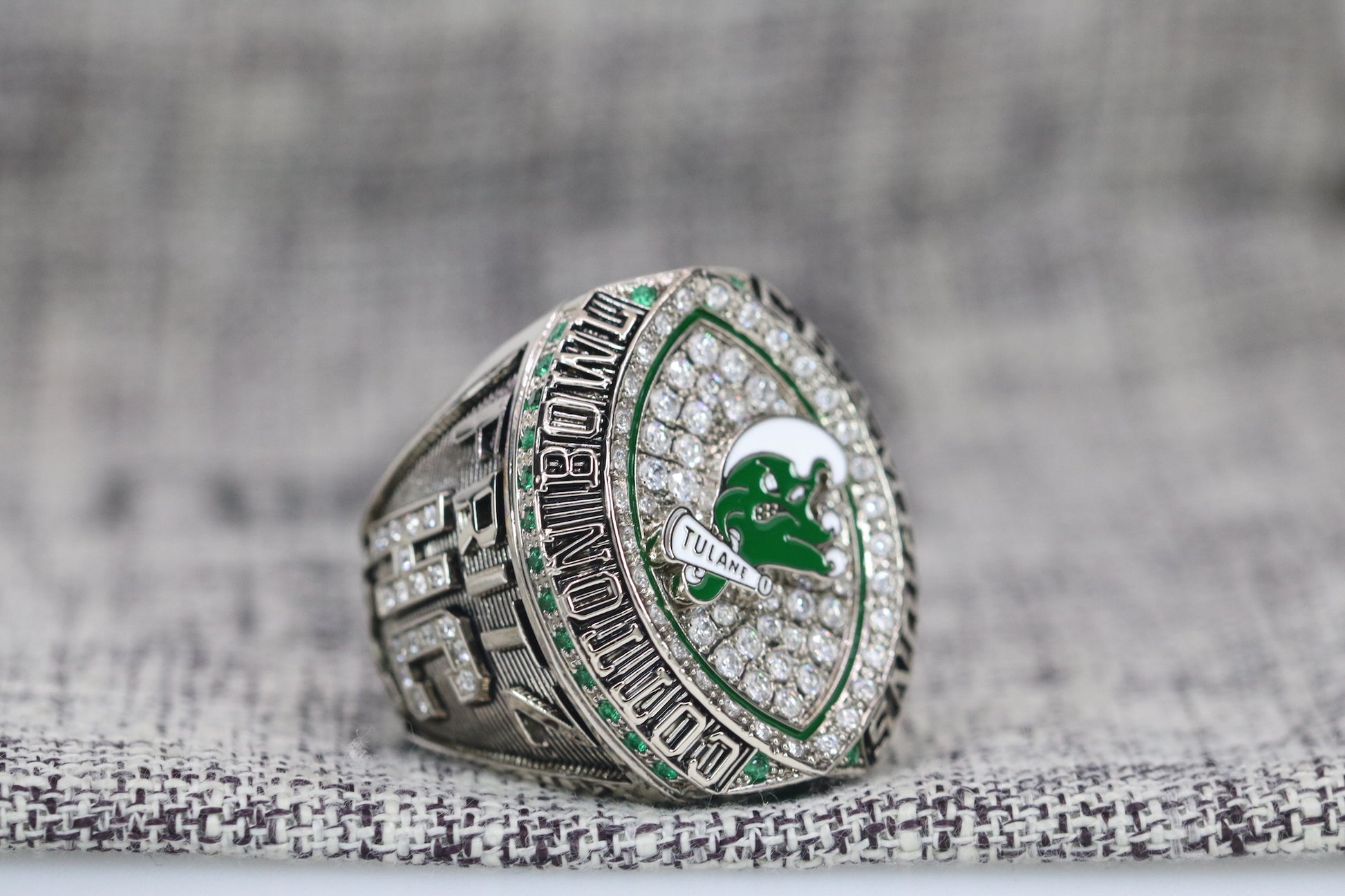 Tulane University Green Wave College Football Cotton Bowl Ring (2023) - Premium Series - Rings For Champs, NFL rings, MLB rings, NBA rings, NHL rings, NCAA rings, Super bowl ring, Superbowl ring, Super bowl rings, Superbowl rings, Dallas Cowboys