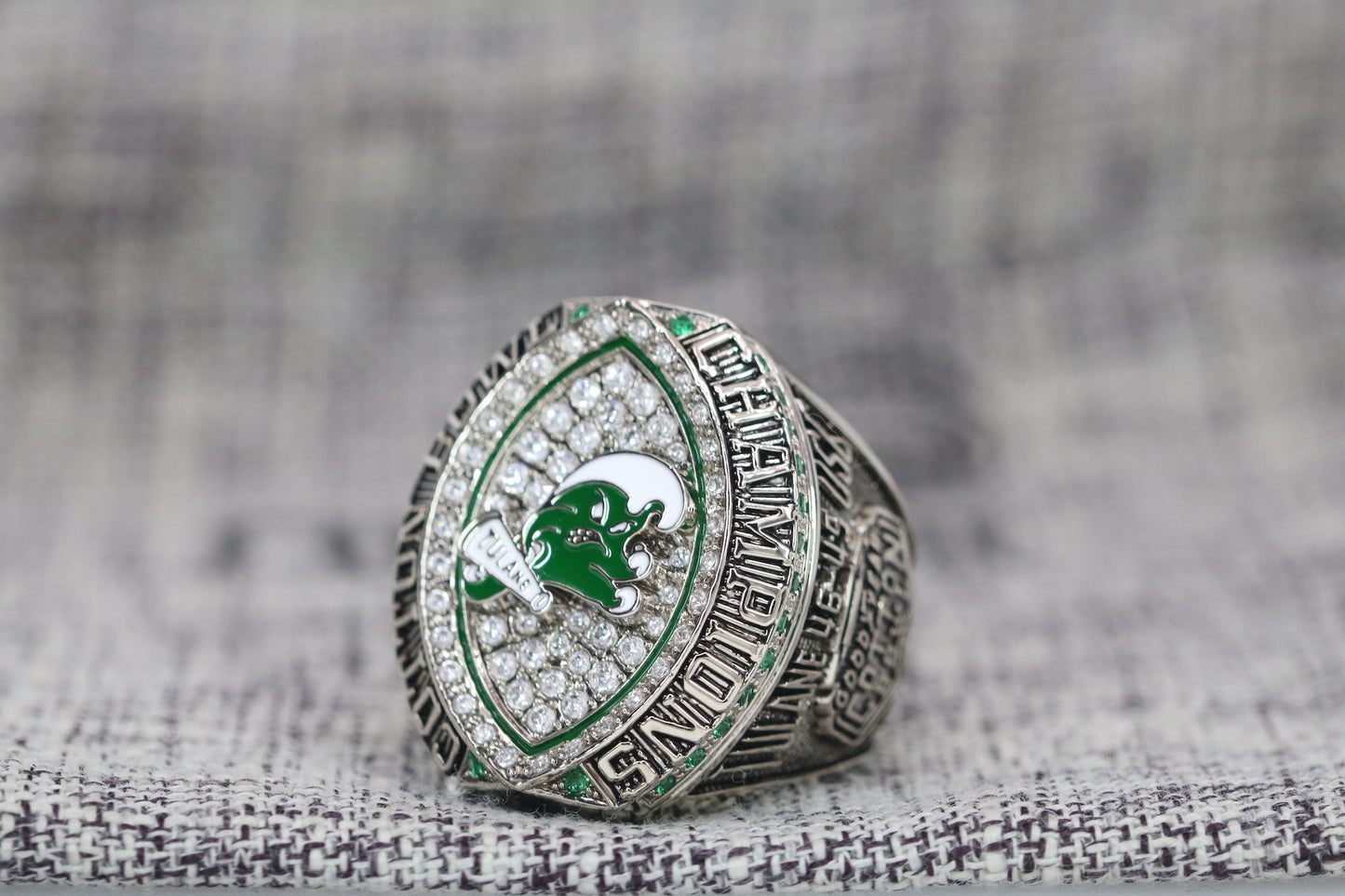 Tulane University Green Wave College Football Cotton Bowl Ring (2023) - Premium Series - Rings For Champs, NFL rings, MLB rings, NBA rings, NHL rings, NCAA rings, Super bowl ring, Superbowl ring, Super bowl rings, Superbowl rings, Dallas Cowboys