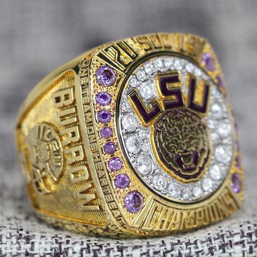 Louisiana State University (LSU) College Football SEC Championship Ring (2019) - Premium Series - Rings For Champs, NFL rings, MLB rings, NBA rings, NHL rings, NCAA rings, Super bowl ring, Superbowl ring, Super bowl rings, Superbowl rings, Dallas Cowboys