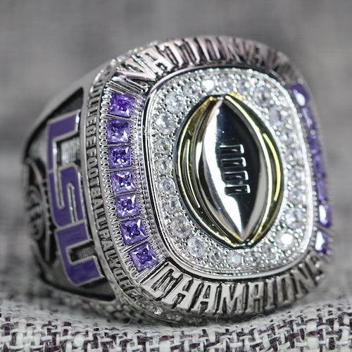 Louisiana State University (LSU) College Football Playoffs Championship Ring (2019) - Premium Series - Rings For Champs, NFL rings, MLB rings, NBA rings, NHL rings, NCAA rings, Super bowl ring, Superbowl ring, Super bowl rings, Superbowl rings, Dallas Cowboys