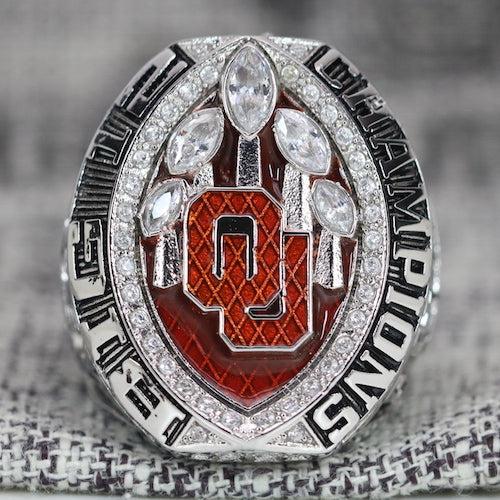 Oklahoma Sooners Big 12 College Football Championship Ring (2019) - Premium Series - Rings For Champs, NFL rings, MLB rings, NBA rings, NHL rings, NCAA rings, Super bowl ring, Superbowl ring, Super bowl rings, Superbowl rings, Dallas Cowboys