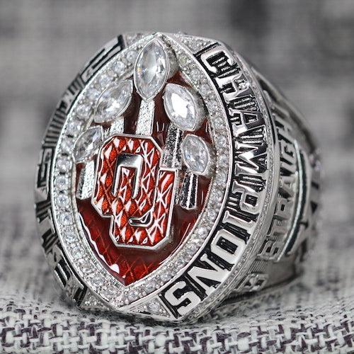 Oklahoma Sooners Big 12 College Football Championship Ring (2019) - Premium Series - Rings For Champs, NFL rings, MLB rings, NBA rings, NHL rings, NCAA rings, Super bowl ring, Superbowl ring, Super bowl rings, Superbowl rings, Dallas Cowboys