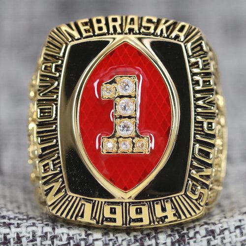 Nebraska Cornhuskers College Football National Championship Ring (1994) - Premium Series - Rings For Champs, NFL rings, MLB rings, NBA rings, NHL rings, NCAA rings, Super bowl ring, Superbowl ring, Super bowl rings, Superbowl rings, Dallas Cowboys