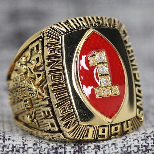 Nebraska Cornhuskers College Football National Championship Ring (1994) - Premium Series - Rings For Champs, NFL rings, MLB rings, NBA rings, NHL rings, NCAA rings, Super bowl ring, Superbowl ring, Super bowl rings, Superbowl rings, Dallas Cowboys