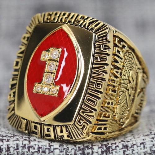 Nebraska Cornhuskers College Football National Championship Ring (1994) - Premium Series - Rings For Champs, NFL rings, MLB rings, NBA rings, NHL rings, NCAA rings, Super bowl ring, Superbowl ring, Super bowl rings, Superbowl rings, Dallas Cowboys