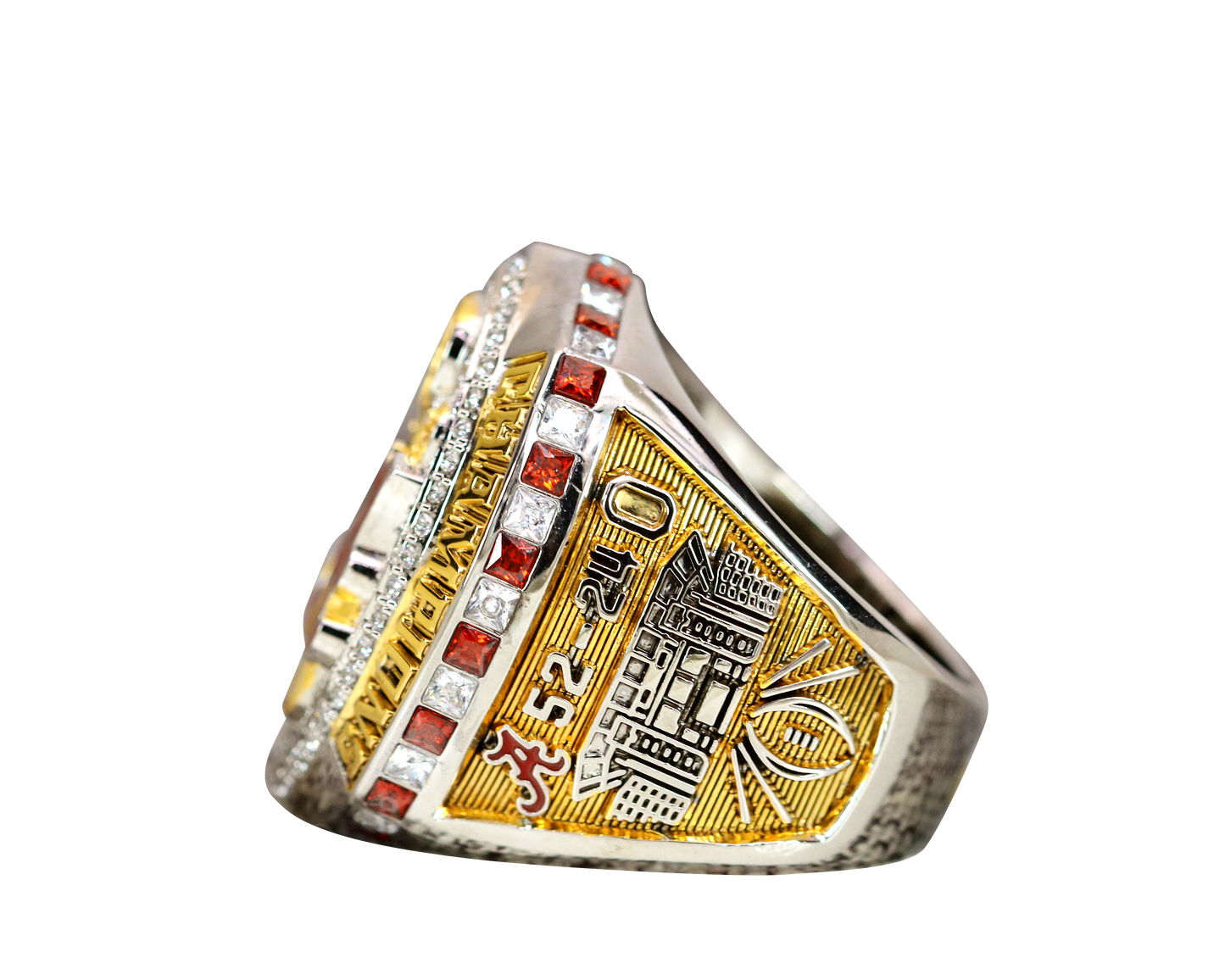 Alabama Crimson Tide College Football National Championship Ring (2020) - Premium Series - Rings For Champs, NFL rings, MLB rings, NBA rings, NHL rings, NCAA rings, Super bowl ring, Superbowl ring, Super bowl rings, Superbowl rings, Dallas Cowboys