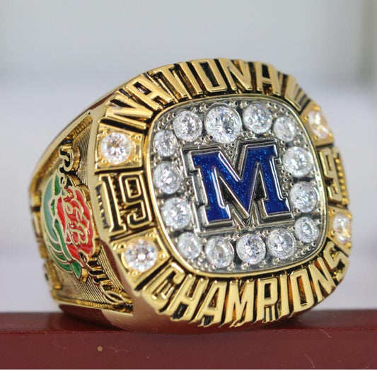 Michigan Wolverines College Football Rose Bowl Championship Ring (1997) - Premium Series - Rings For Champs, NFL rings, MLB rings, NBA rings, NHL rings, NCAA rings, Super bowl ring, Superbowl ring, Super bowl rings, Superbowl rings, Dallas Cowboys