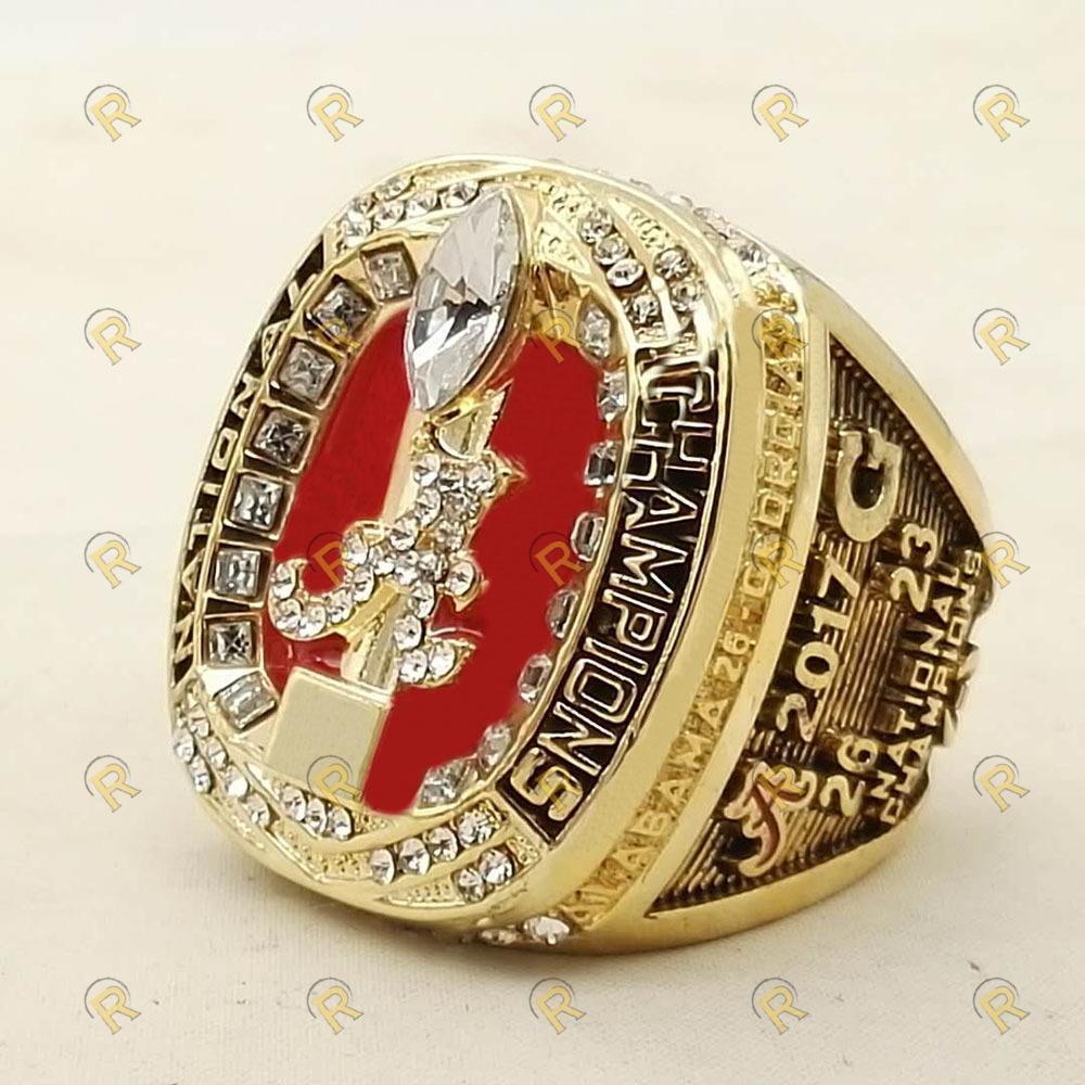 Alabama Crimson Tide College Football National Championship 7 Ring Set (1992, 2009, 2011, 2012, 2015, 2015) - Rings For Champs, NFL rings, MLB rings, NBA rings, NHL rings, NCAA rings, Super bowl ring, Superbowl ring, Super bowl rings, Superbowl rings, Dallas Cowboys