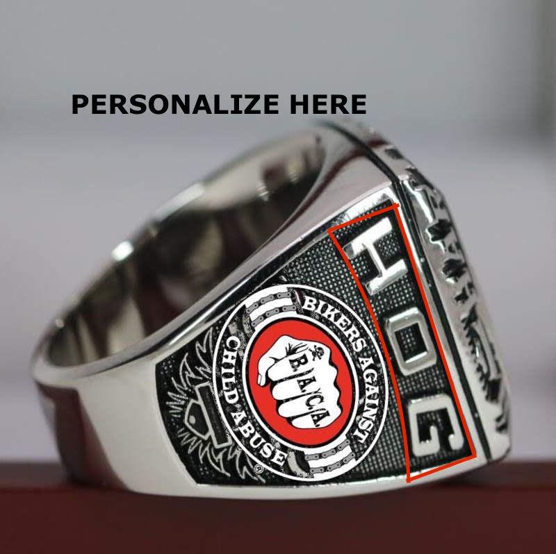 BACA EDITION Harley Davidson Hog Rider Ring - Premium Series - Rings For Champs, NFL rings, MLB rings, NBA rings, NHL rings, NCAA rings, Super bowl ring, Superbowl ring, Super bowl rings, Superbowl rings, Dallas Cowboys