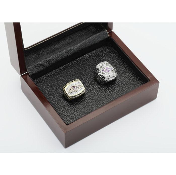 Baltimore Ravens Super Bowl 2 Ring Set (2000, 2012) - Rings For Champs, NFL rings, MLB rings, NBA rings, NHL rings, NCAA rings, Super bowl ring, Superbowl ring, Super bowl rings, Superbowl rings, Dallas Cowboys