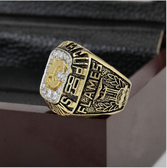 Calgary Flames Stanley Cup Ring (1989) - Rings For Champs, NFL rings, MLB rings, NBA rings, NHL rings, NCAA rings, Super bowl ring, Superbowl ring, Super bowl rings, Superbowl rings, Dallas Cowboys