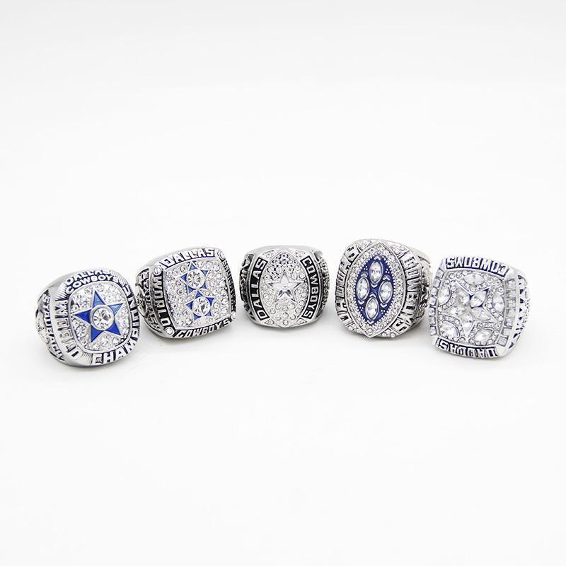 Dallas Cowboys Super Bowl 5 Ring Set (1971, 1977, 1992, 1993, 1995) - Rings For Champs, NFL rings, MLB rings, NBA rings, NHL rings, NCAA rings, Super bowl ring, Superbowl ring, Super bowl rings, Superbowl rings, Dallas Cowboys