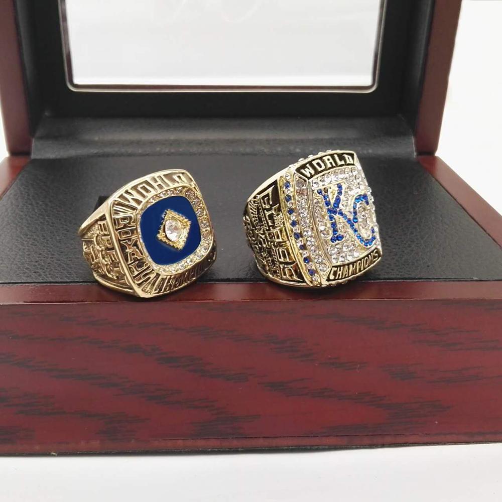 Kansas City Royals World Series 2 Ring Set (1985, 2015) - Rings For Champs, NFL rings, MLB rings, NBA rings, NHL rings, NCAA rings, Super bowl ring, Superbowl ring, Super bowl rings, Superbowl rings, Dallas Cowboys