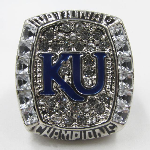 Kansas Jayhawks College Basketball Championship Ring (2008) - Rings For Champs, NFL rings, MLB rings, NBA rings, NHL rings, NCAA rings, Super bowl ring, Superbowl ring, Super bowl rings, Superbowl rings, Dallas Cowboys