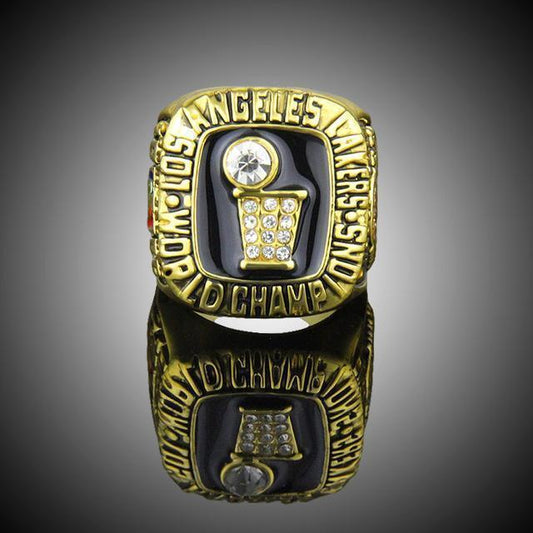 Los Angeles Lakers NBA Championship Ring (1985) - Kareem Abdul-Jabbar - Rings For Champs, NFL rings, MLB rings, NBA rings, NHL rings, NCAA rings, Super bowl ring, Superbowl ring, Super bowl rings, Superbowl rings, Dallas Cowboys