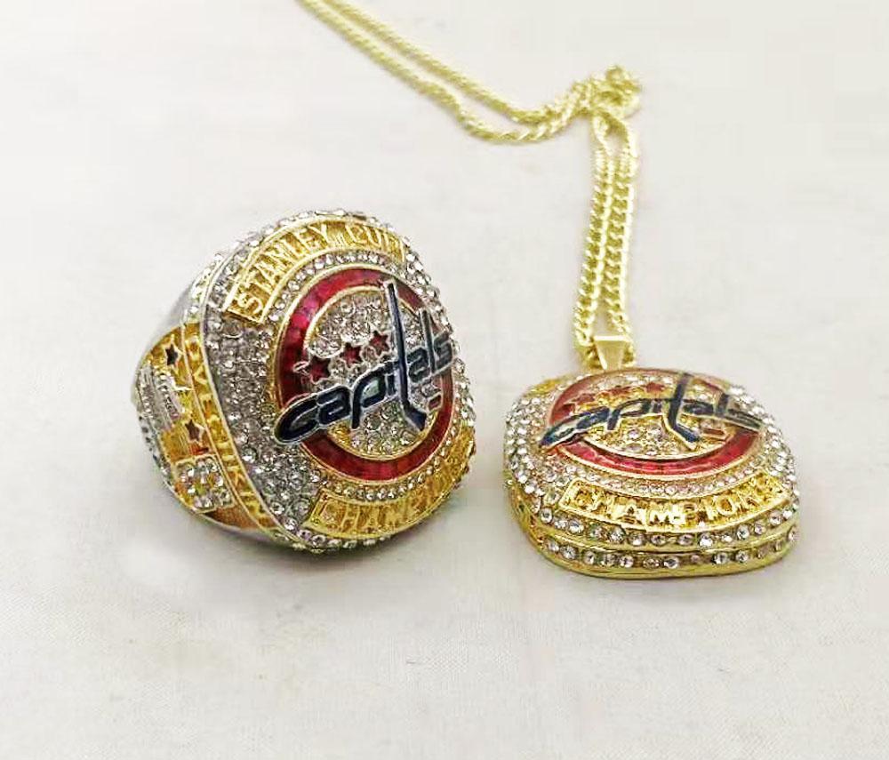 NEW Washington Capitals Stanley Cup Pendant and Chain (2018) - Rings For Champs, NFL rings, MLB rings, NBA rings, NHL rings, NCAA rings, Super bowl ring, Superbowl ring, Super bowl rings, Superbowl rings, Dallas Cowboys