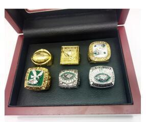 Philadelphia Eagles Super Bowl 6 Ring Set (1948, 1949, 1960, 1980, 2004, 2018) - Rings For Champs, NFL rings, MLB rings, NBA rings, NHL rings, NCAA rings, Super bowl ring, Superbowl ring, Super bowl rings, Superbowl rings, Dallas Cowboys