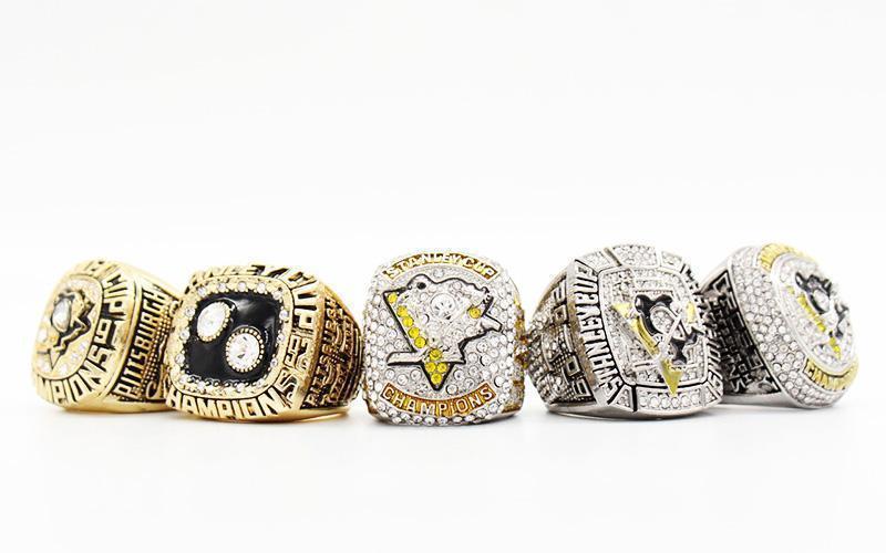 Pittsburgh Penguins Stanley Cup 5 Ring Set (1991, 1992, 2009, 2016, 2017) - Rings For Champs, NFL rings, MLB rings, NBA rings, NHL rings, NCAA rings, Super bowl ring, Superbowl ring, Super bowl rings, Superbowl rings, Dallas Cowboys