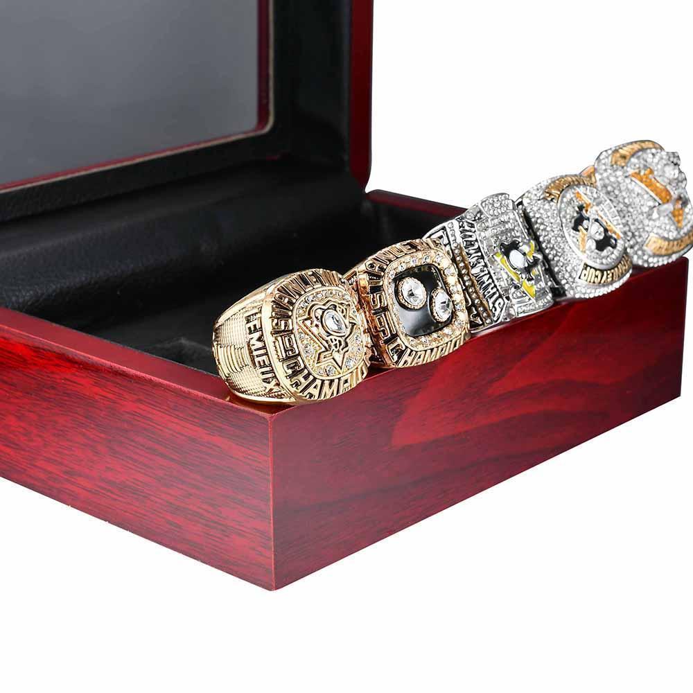 Pittsburgh Penguins Stanley Cup 5 Ring Set (1991, 1992, 2009, 2016, 2017) - Rings For Champs, NFL rings, MLB rings, NBA rings, NHL rings, NCAA rings, Super bowl ring, Superbowl ring, Super bowl rings, Superbowl rings, Dallas Cowboys