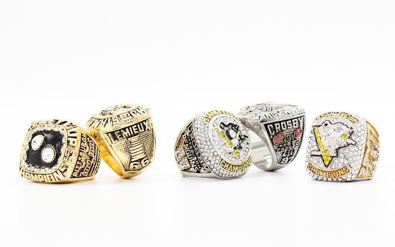 Pittsburgh Penguins Stanley Cup 5 Ring Set (1991, 1992, 2009, 2016, 2017) - Rings For Champs, NFL rings, MLB rings, NBA rings, NHL rings, NCAA rings, Super bowl ring, Superbowl ring, Super bowl rings, Superbowl rings, Dallas Cowboys