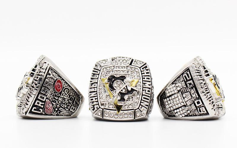 Pittsburgh Penguins Stanley Cup 5 Ring Set (1991, 1992, 2009, 2016, 2017) - Rings For Champs, NFL rings, MLB rings, NBA rings, NHL rings, NCAA rings, Super bowl ring, Superbowl ring, Super bowl rings, Superbowl rings, Dallas Cowboys